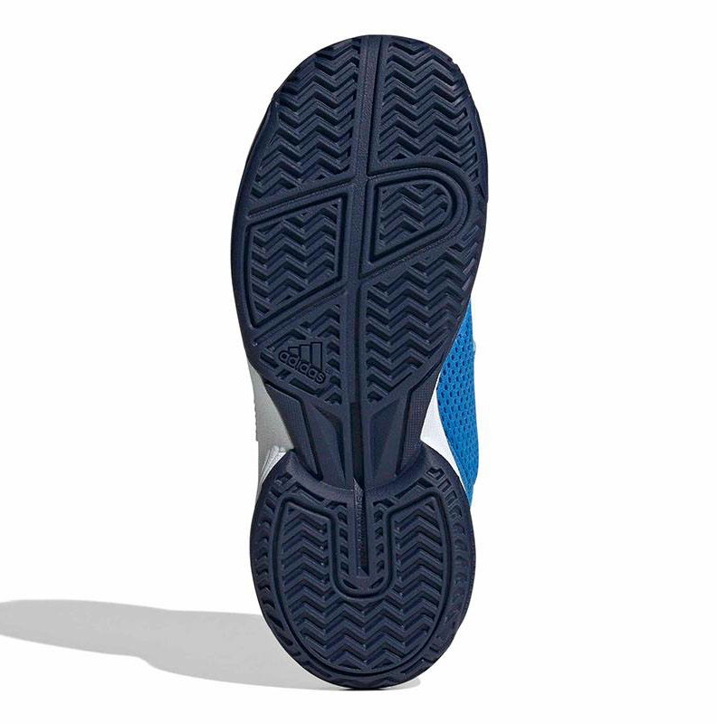 Adidas Courtflash Hook-and-Loop Junior Tennis Shoe