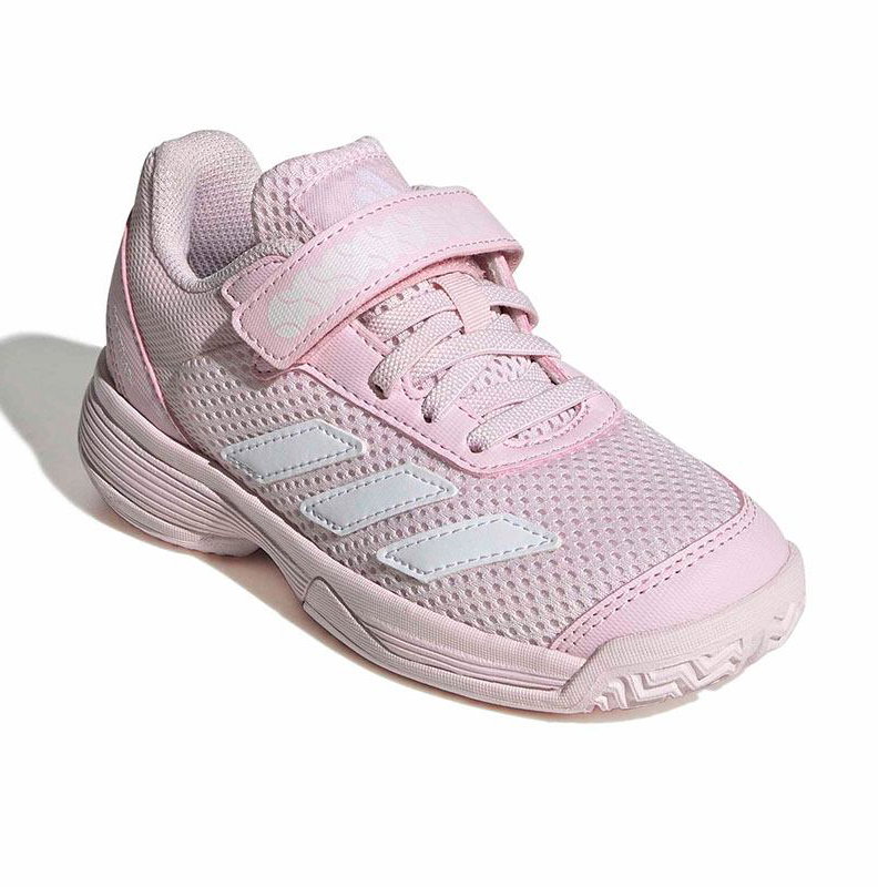 Adidas Courtflash Hook-and-Loop Junior Tennis Shoe