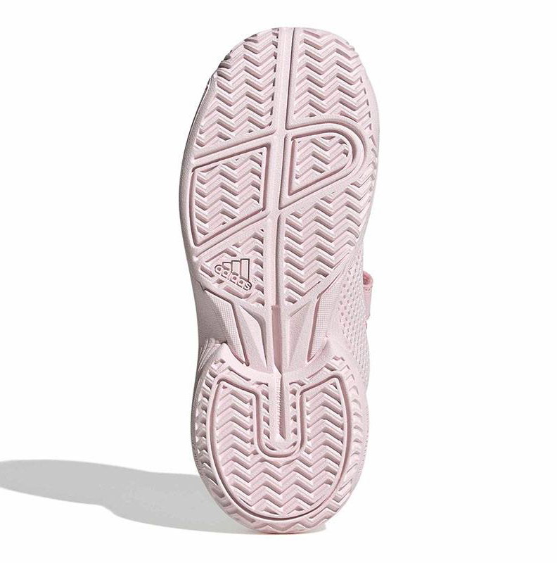 Adidas Courtflash Hook-and-Loop Junior Tennis Shoe