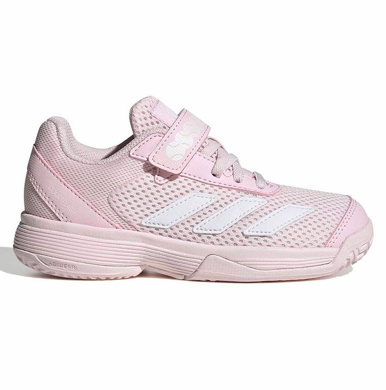 Adidas Courtflash Hook-and-Loop Junior Tennis Shoe