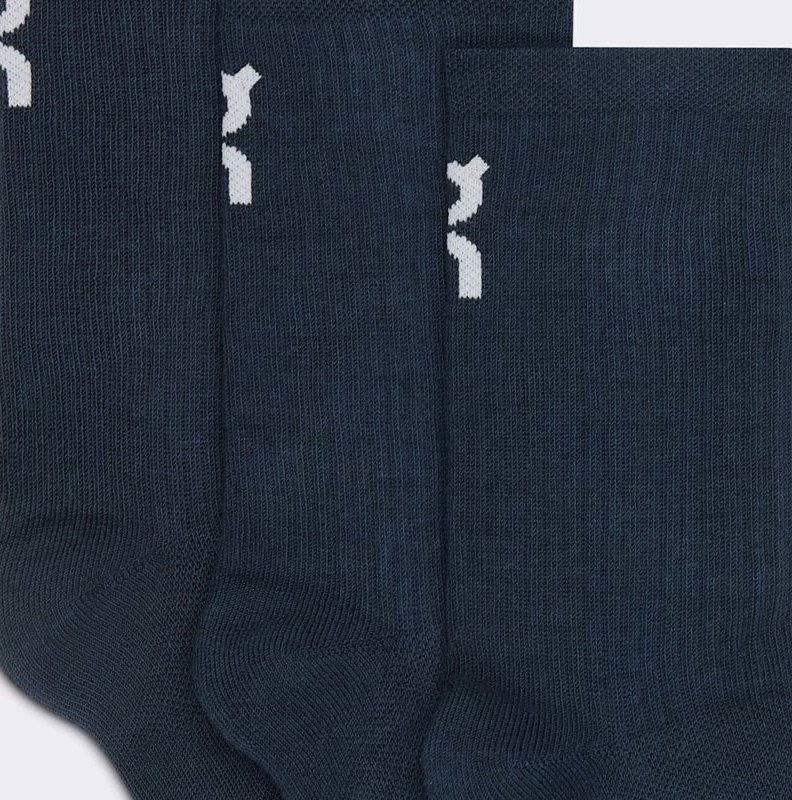 On Logo 3 Pack Crew Boys' Tennis Socks
