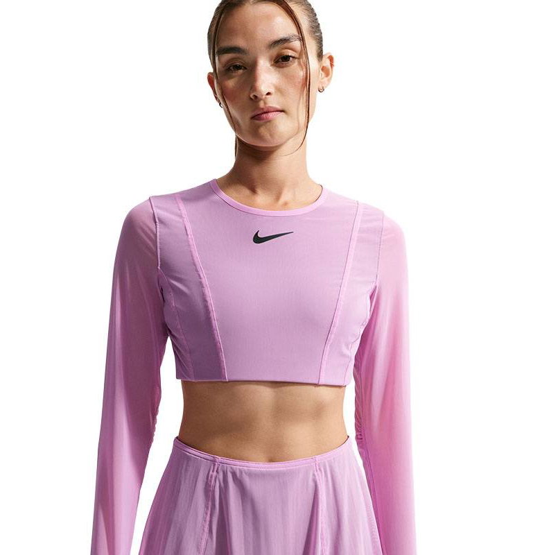 Nike Slam RG Long Sleeve Crop Women's Tennis Top
