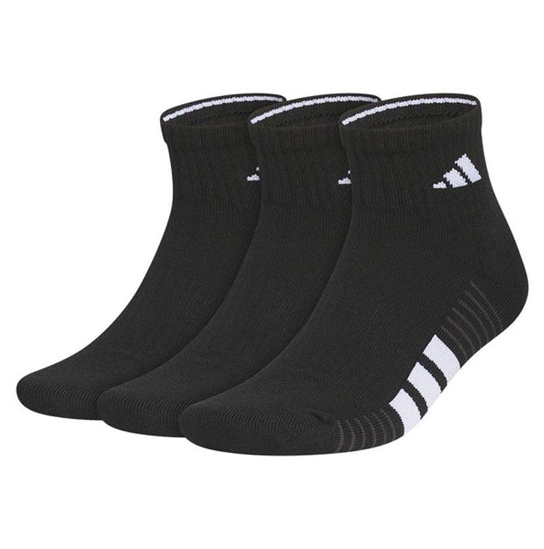 Adidas Cushioned 3-Pack Quarter Men's Tennis Socks
