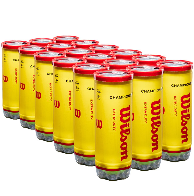 Wilson Championship Extra Duty Tennis Ball Case - 3 Ball Can x 24