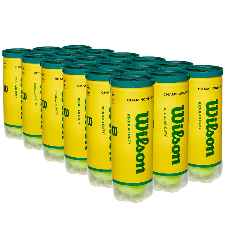 Wilson Championship Regular Duty Tennis Ball Case - 3 Ball Can x 24