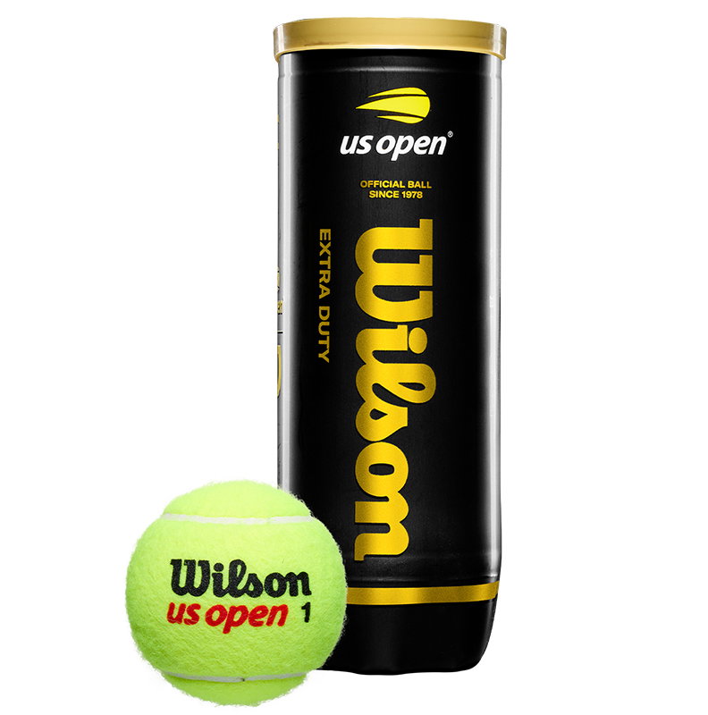 Wilson US Open Extra Duty Tennis Ball Case - 3 Ball Can x 24