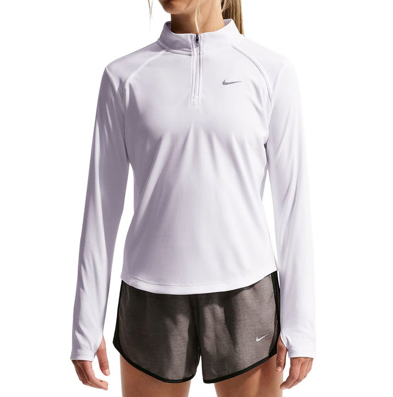 Nike Long Sleeve Half-Zip Girls' Tennis Top