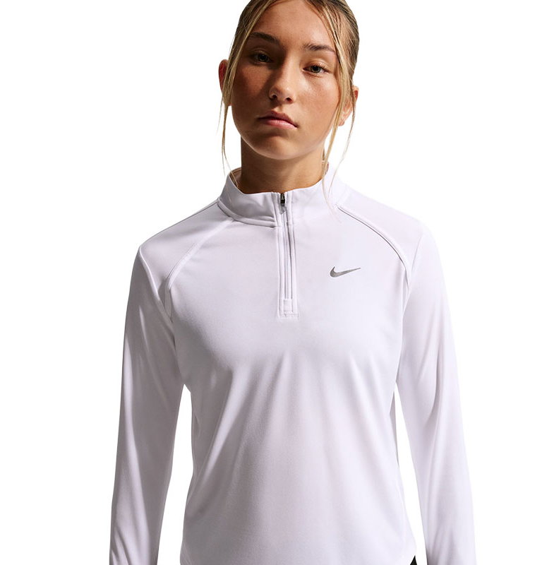 Nike Long Sleeve Half-Zip Girls' Tennis Top