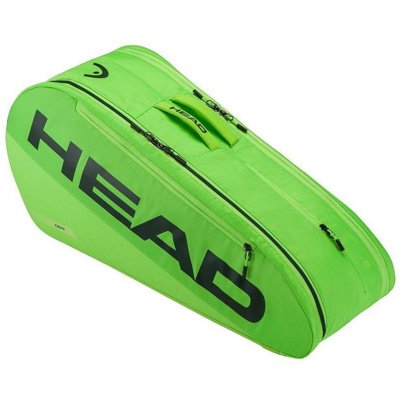 Head Tour 6R M Slime Green Racquet Tennis Bag