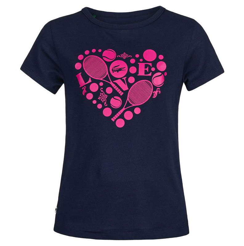 Lacoste Sport Graphic Girls' Tennis Tee