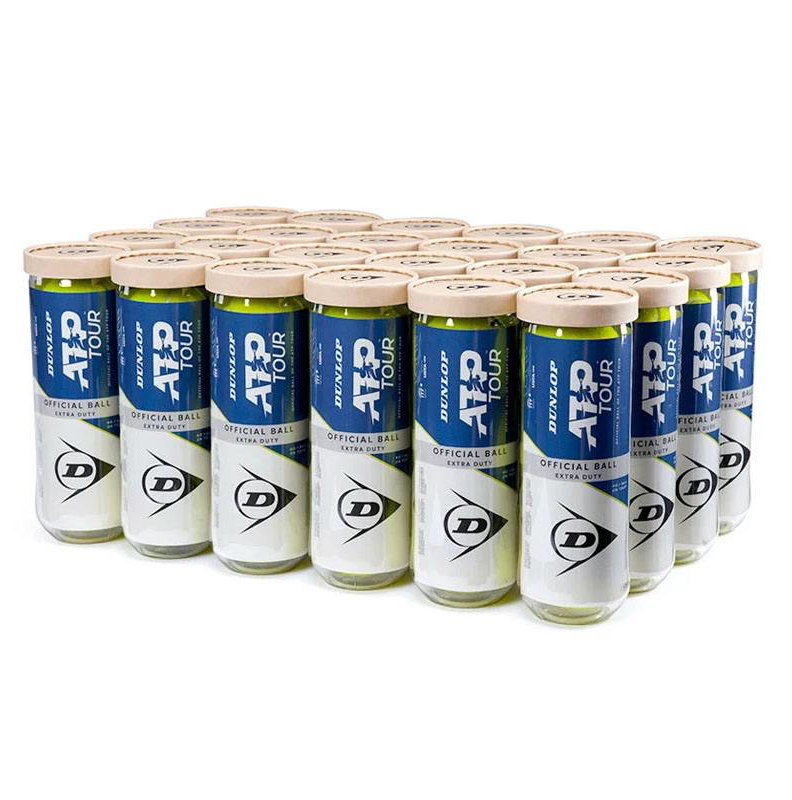 Dunlop ATP Extra Duty Tennis Ball Case -3 Ball Can x 24