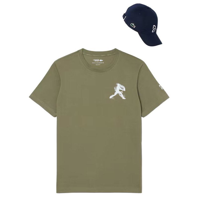 Lacoste Novak Fan Capsule Kit Men's Tennis Tee And Cap
