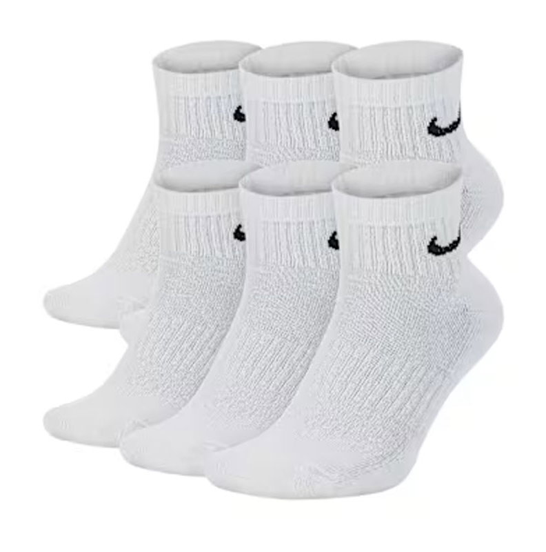 Nike 6 Pack Quarter Tennis Socks