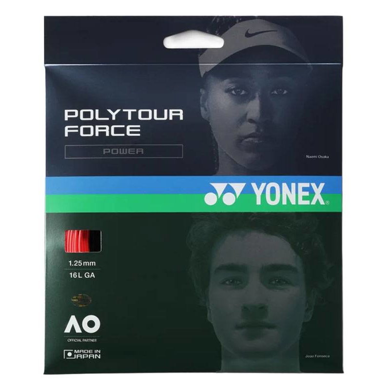Yonex Poly Tour Force 1.25 Tennis String Set - Red