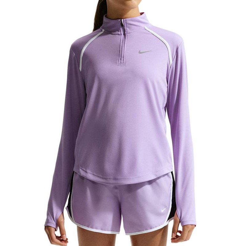 Nike Long Sleeve Half-Zip Girls' Tennis Top