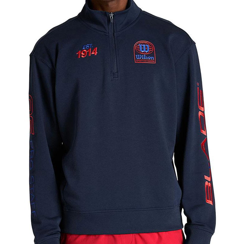 Wilson Playstate Quarter Zip Men's Tennis Sweatshirt