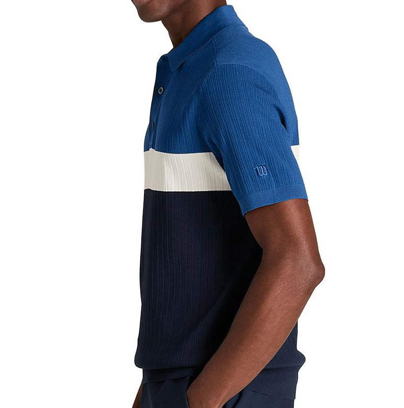 Wilson Biltmore Colorblck Knit Men's Tennis Polo