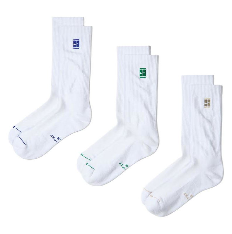 Nike Everyday Elevated 3 Pairs Crew Tennis Socks