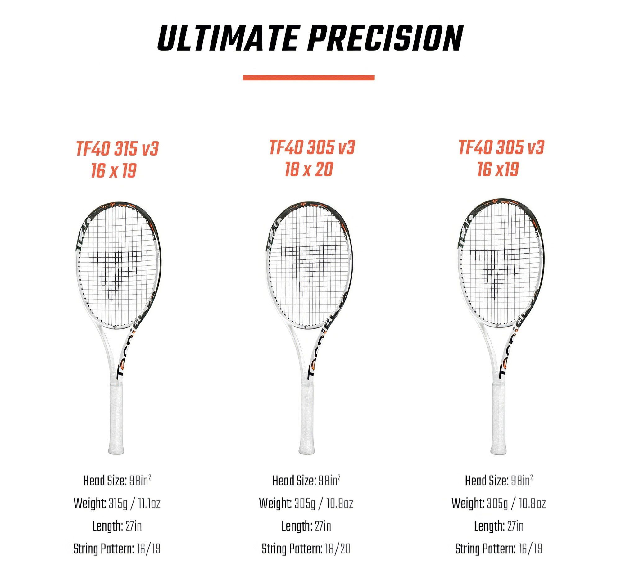 Tecnifibre Tf40 V3 Rackets