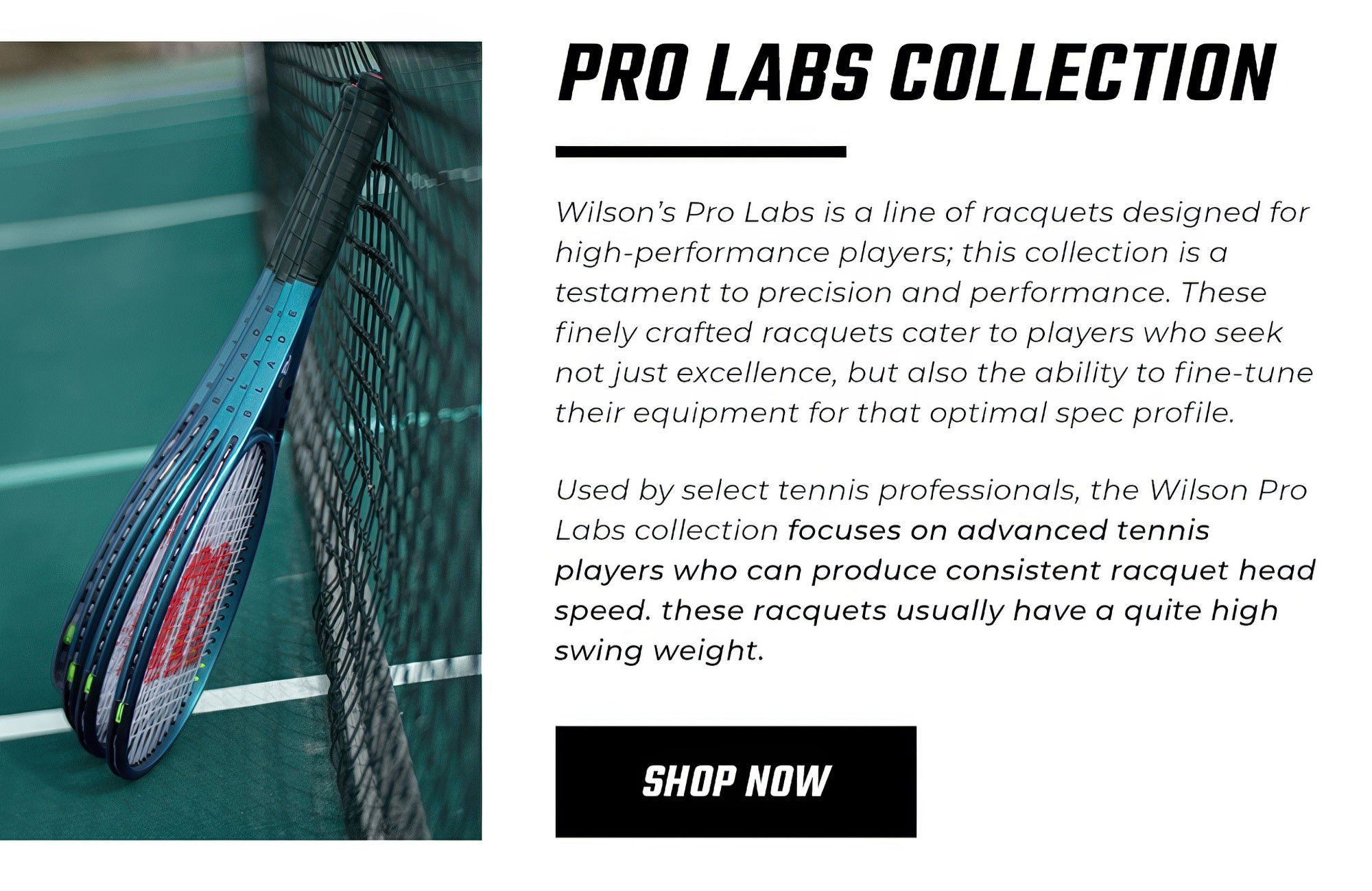 Wilson Pro Labs Collection