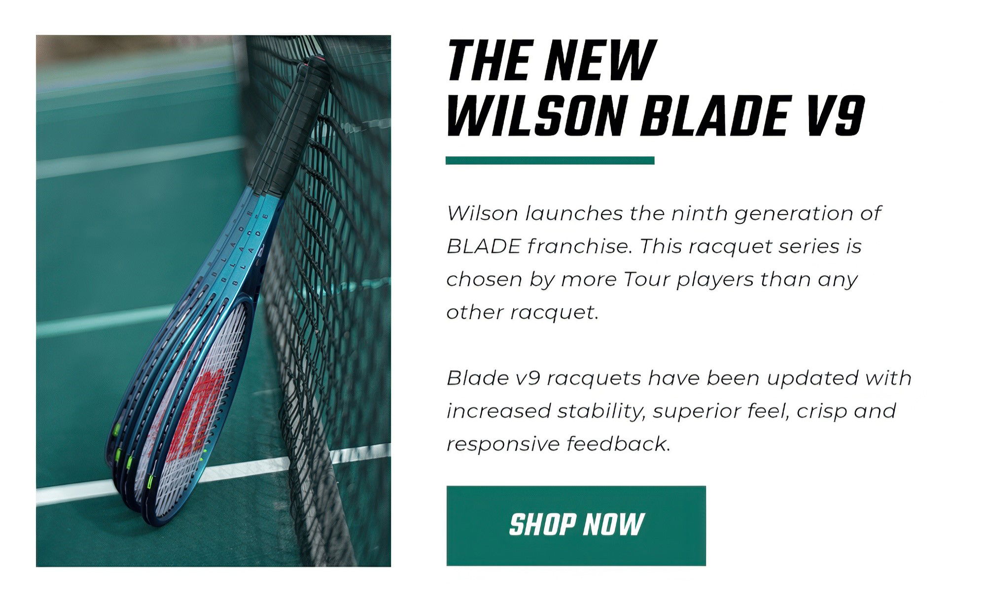 Wilson Blade V9 Racquets
