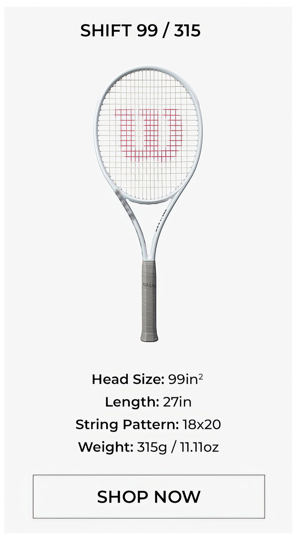Wilson Shift Racquets
