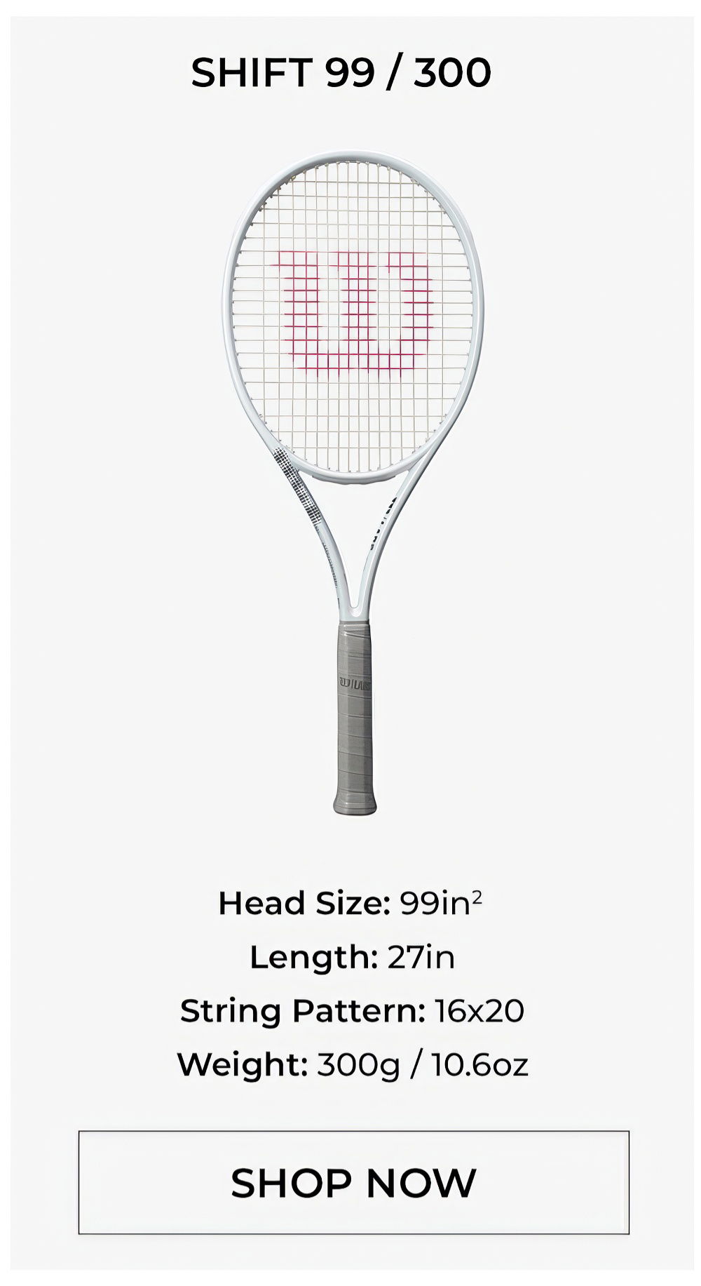 Wilson Shift Racquets